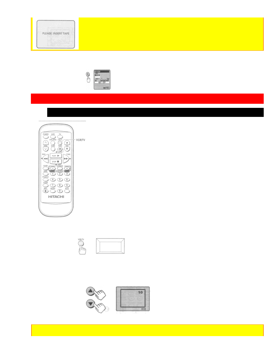 Recording a program, Recording tips, To watch one program while recording another | Hitachi VT-FX6404A User Manual | Page 47 / 74