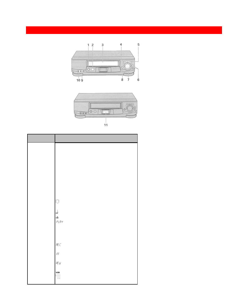 Customer controls, Vcr customer controls | Hitachi VT-FX6404A User Manual | Page 7 / 74
