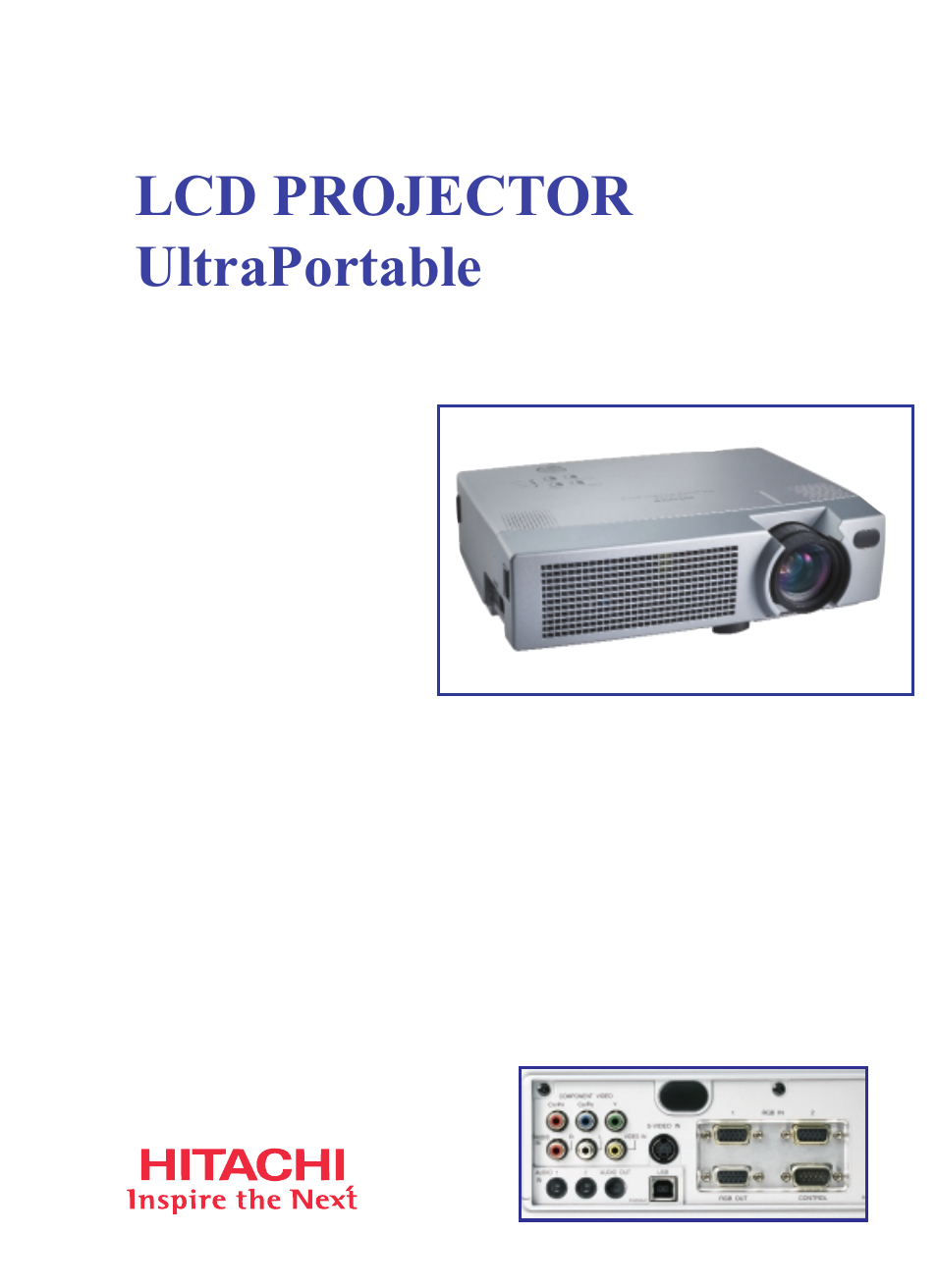 Hitachi CP-X380W User Manual | 2 pages