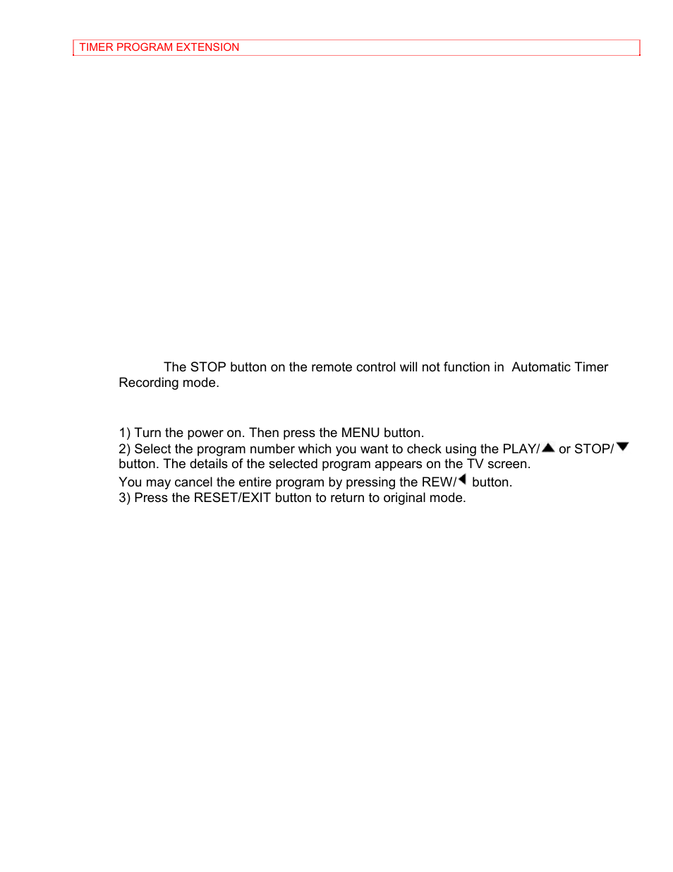 To cancel or check the start/end time | Hitachi VT-MX4410A User Manual | Page 61 / 72