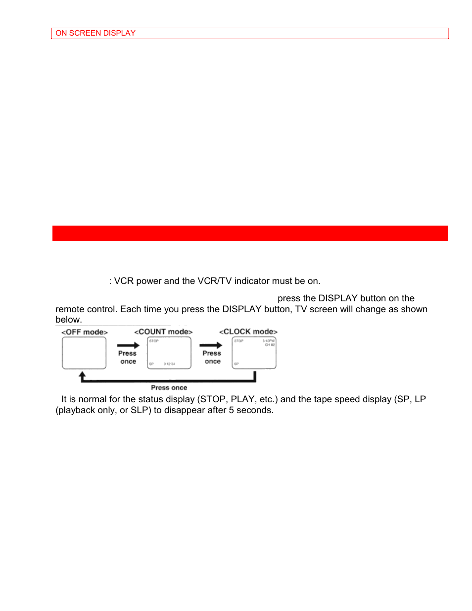On screen display | Hitachi VT-MX4410A User Manual | Page 66 / 72