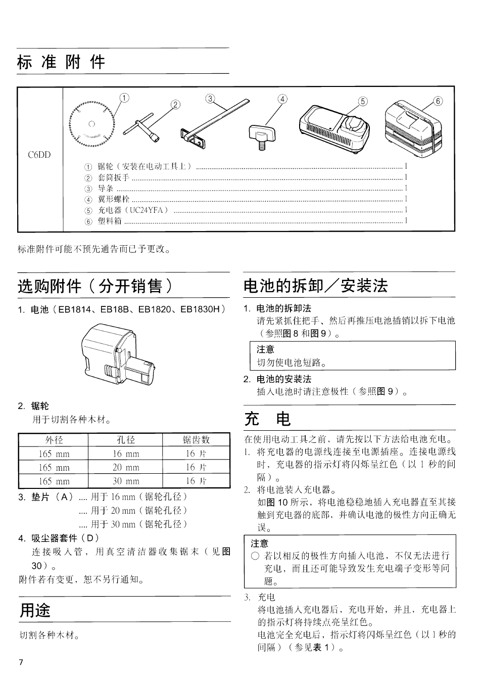 Hitachi C6DD User Manual | Page 8 / 22