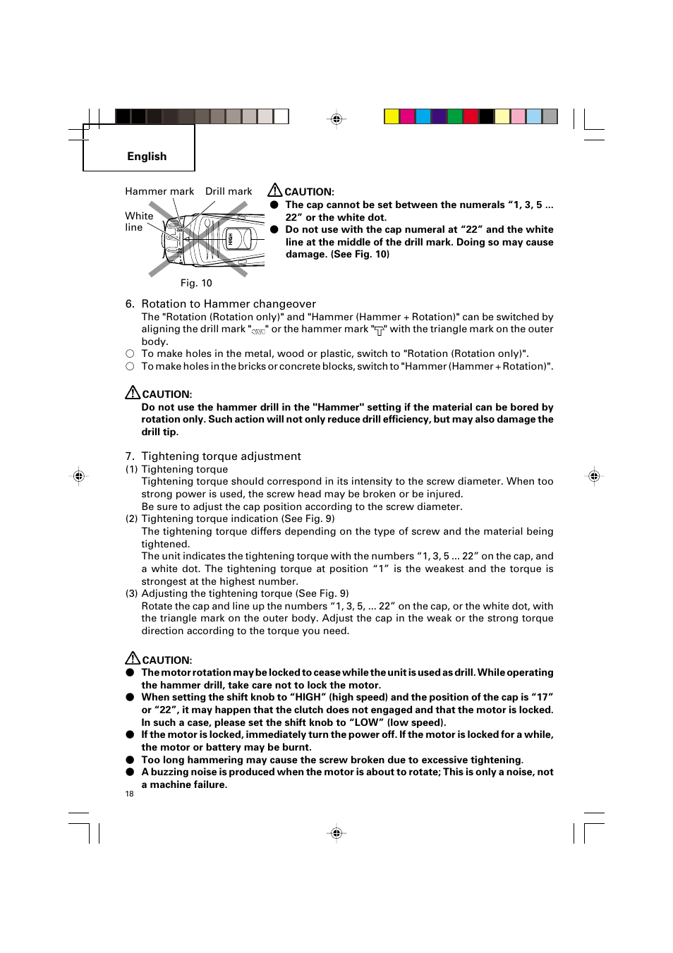 Hitachi VARIABLE SPEED DV 14DV User Manual | Page 18 / 68
