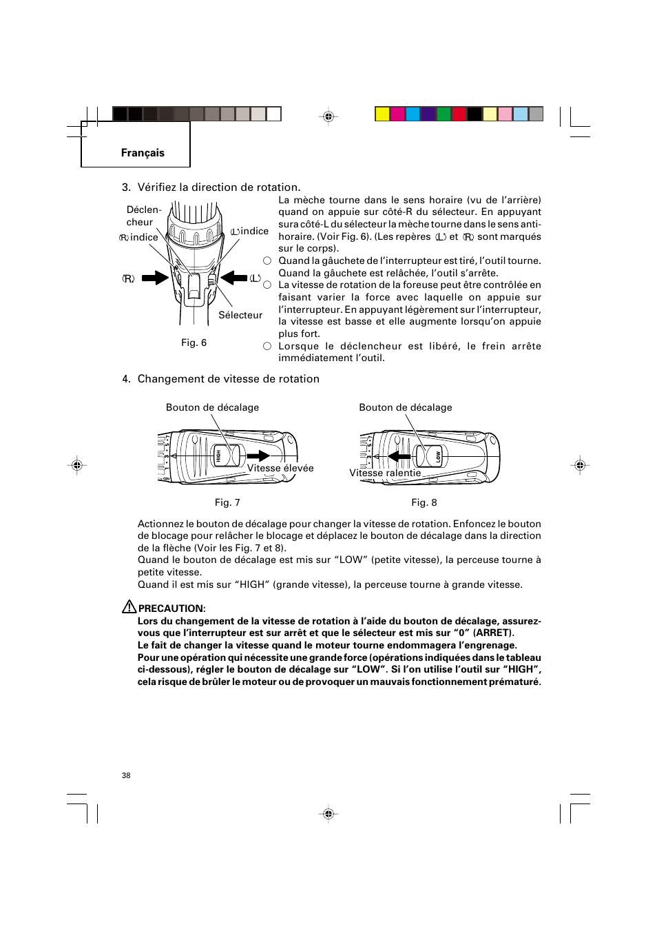 Hitachi VARIABLE SPEED DV 14DV User Manual | Page 38 / 68