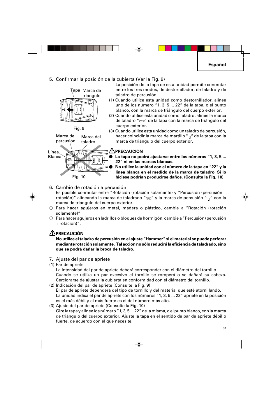 Hitachi VARIABLE SPEED DV 14DV User Manual | Page 61 / 68