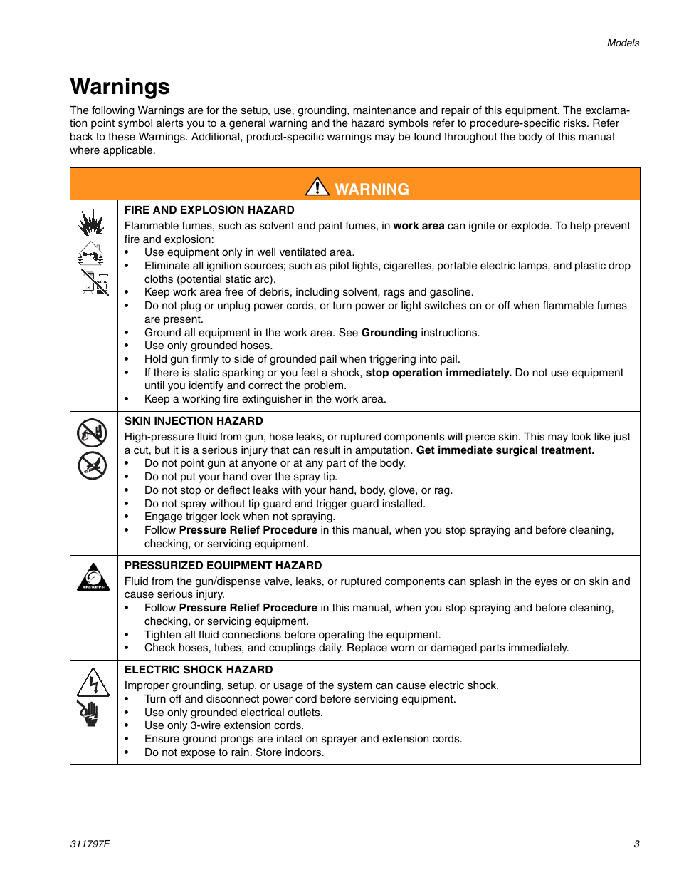 Warnings, Warning | Hitachi GH 300 User Manual | Page 3 / 34