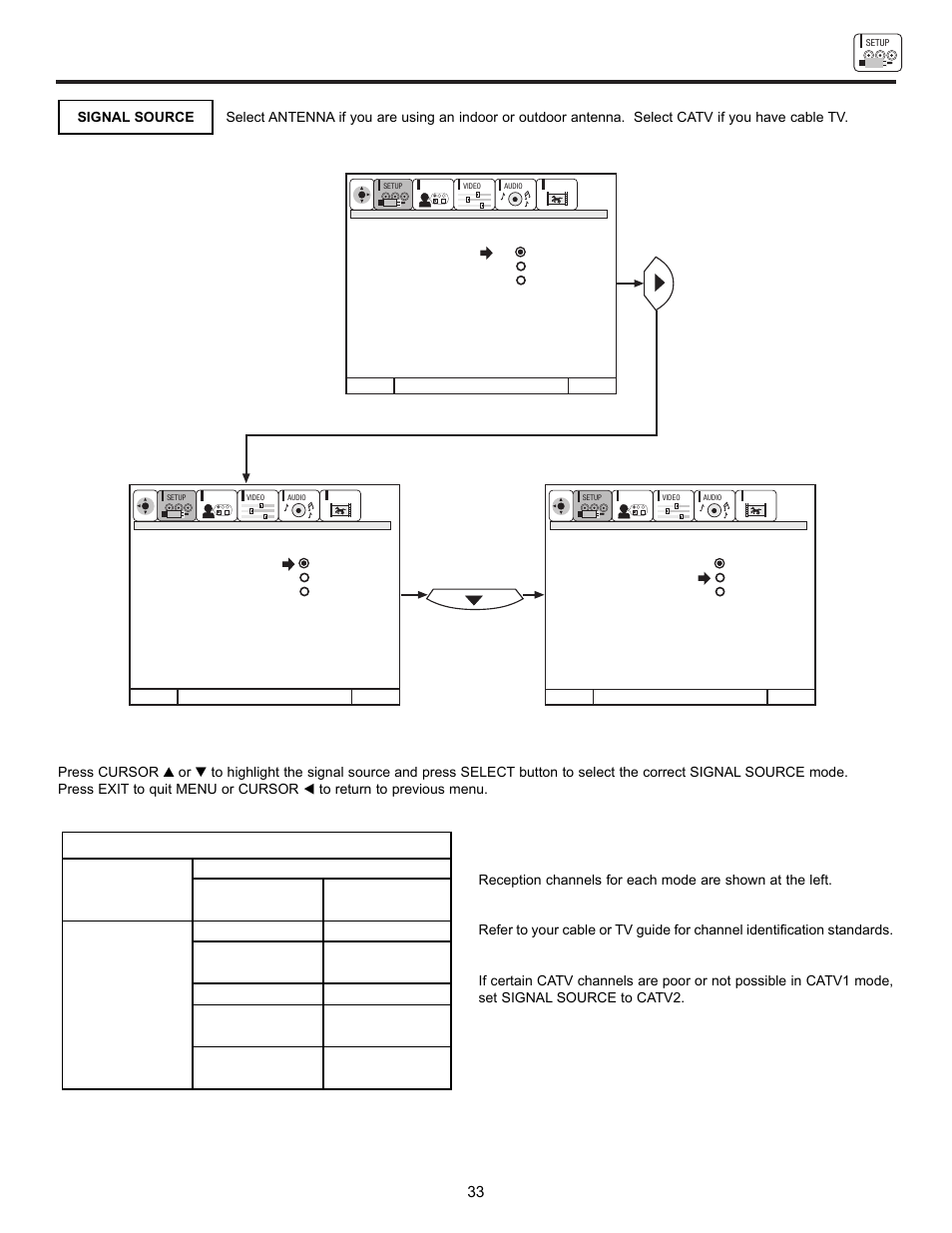 Set up | Hitachi DX Series 50DX10B User Manual | Page 33 / 60