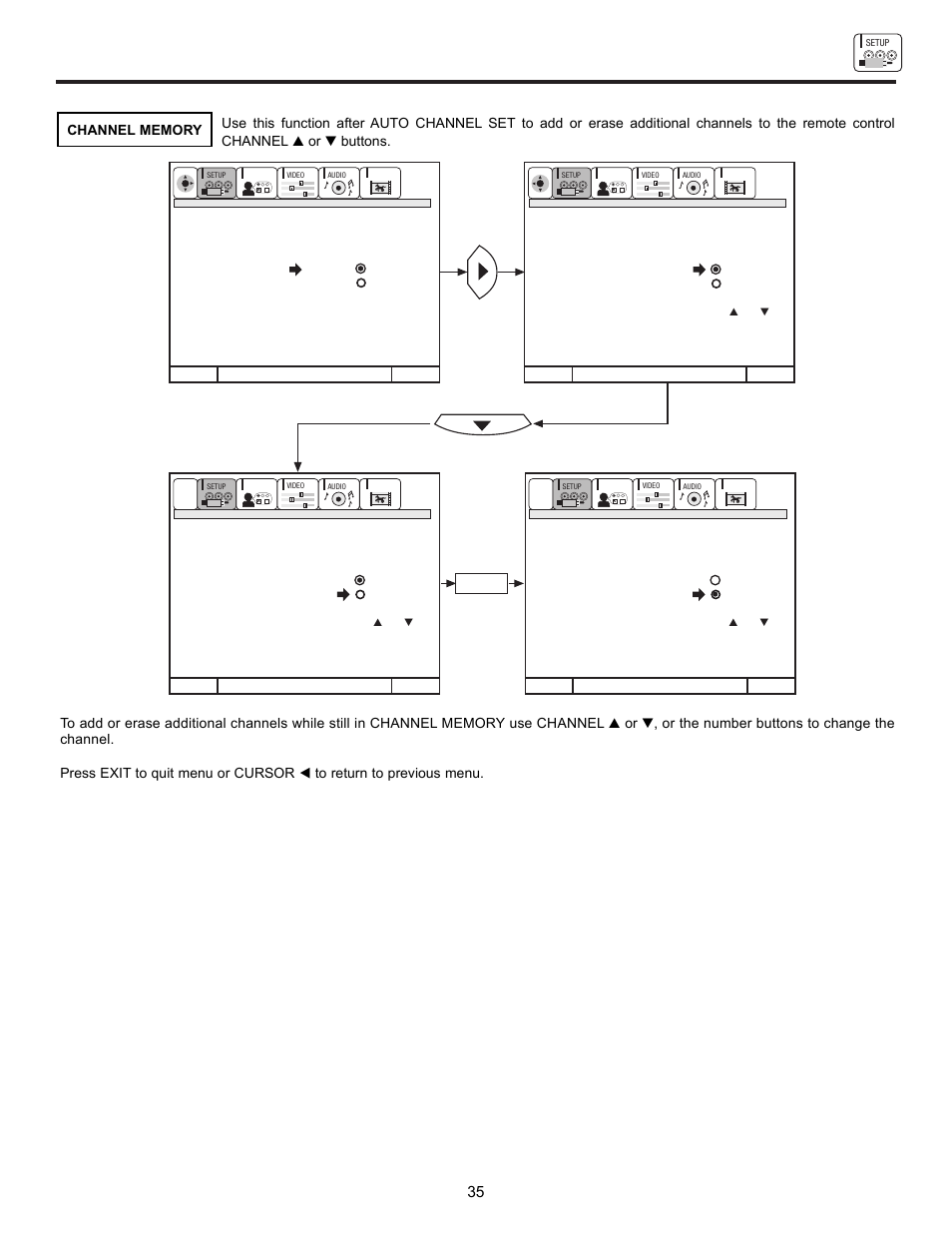 Set up | Hitachi DX Series 50DX10B User Manual | Page 35 / 60