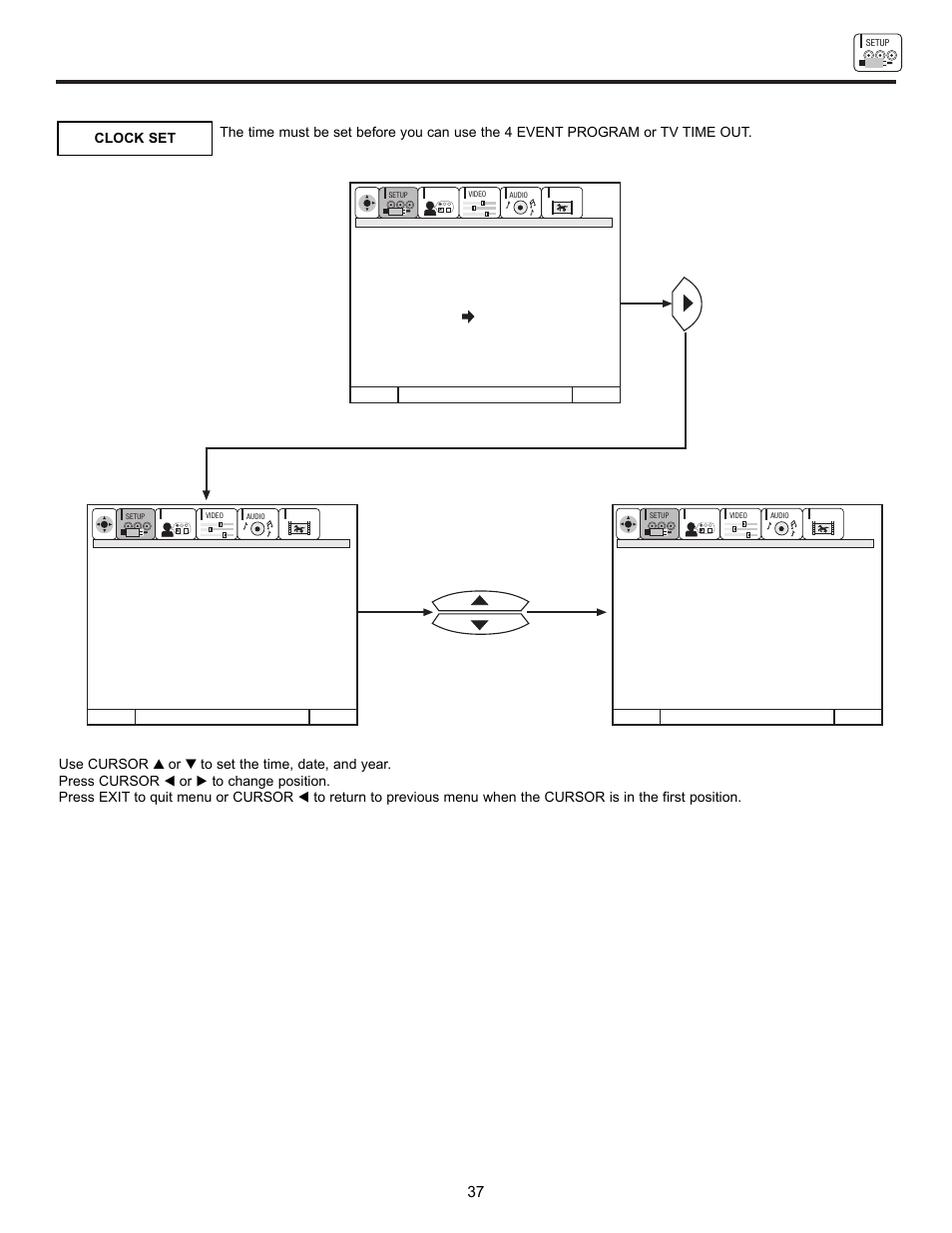 Set up | Hitachi DX Series 50DX10B User Manual | Page 37 / 60