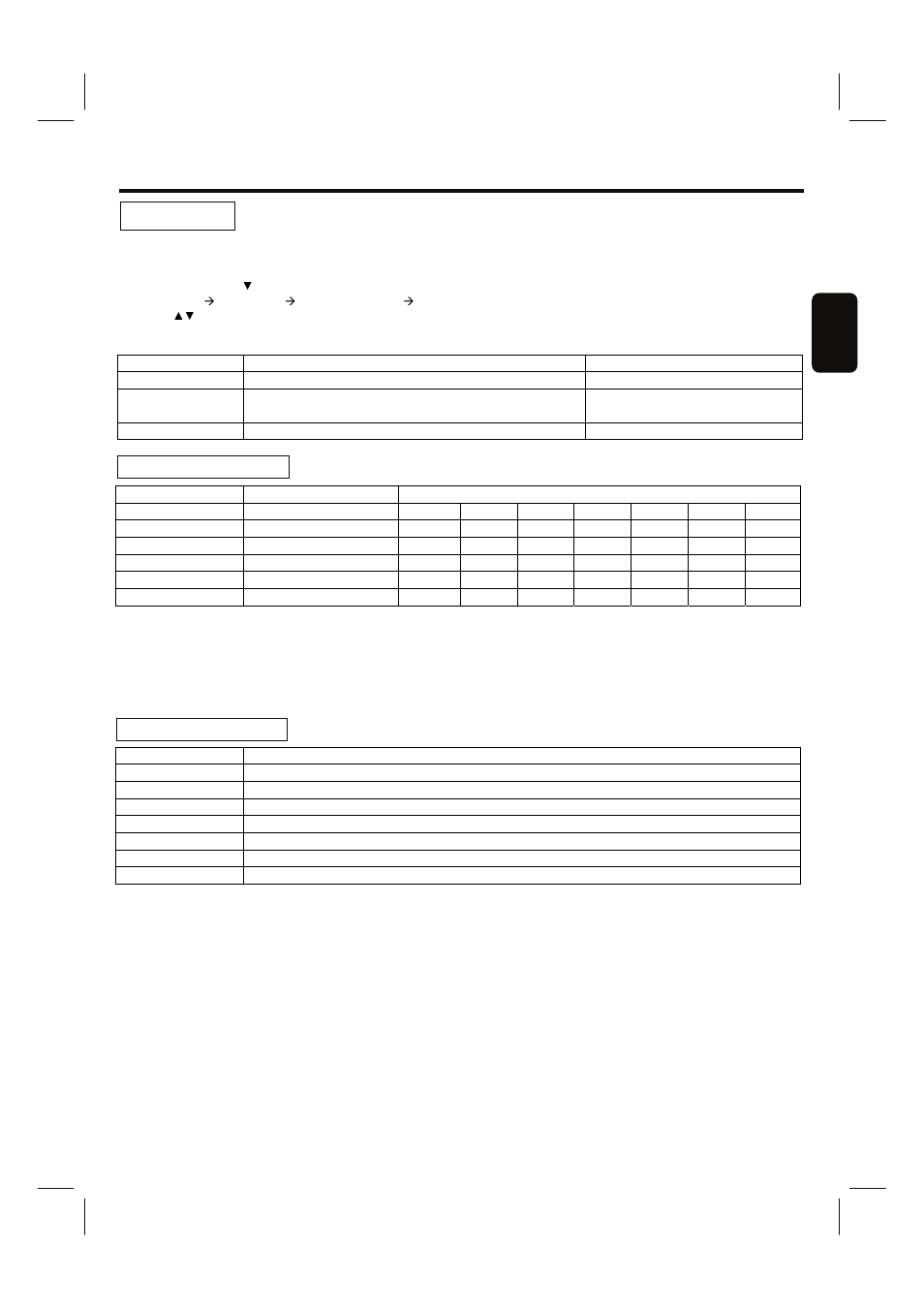 Setting up the v-chip, V-chip, English | Hitachi 35HDL52 User Manual | Page 36 / 52