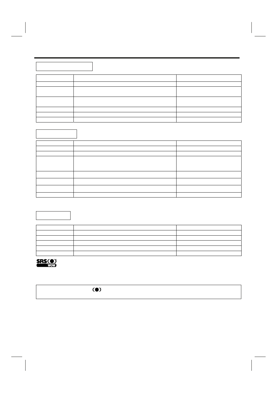 Pc mode osd (on-screen display), Pc picture position pc picture, Audio | Hitachi 35HDL52 User Manual | Page 39 / 52