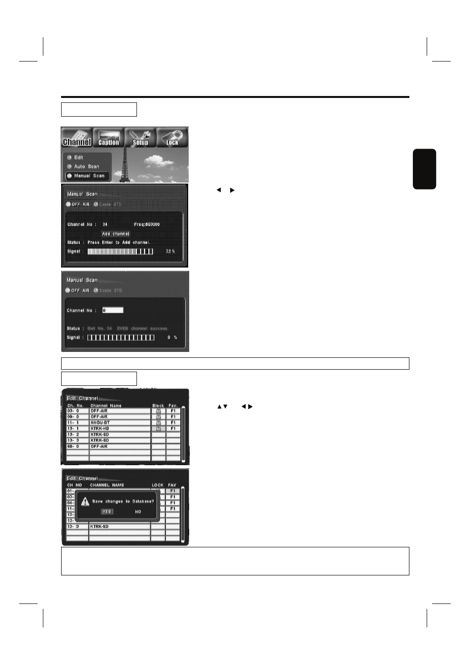 Setting up your dtv | Hitachi 35HDL52 User Manual | Page 42 / 52