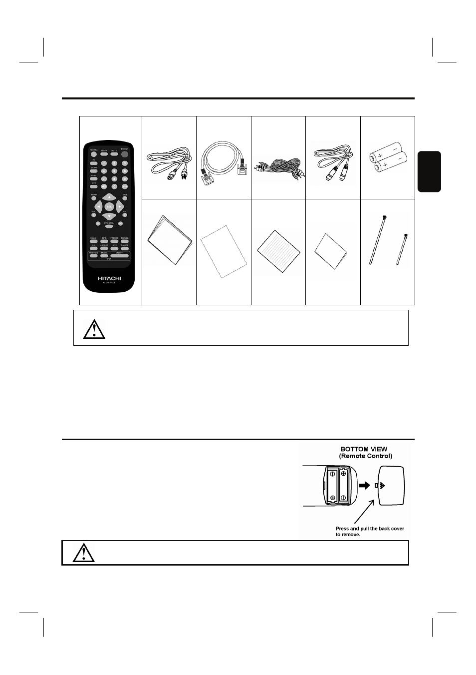 Accessories | Hitachi 35HDL52 User Manual | Page 8 / 52