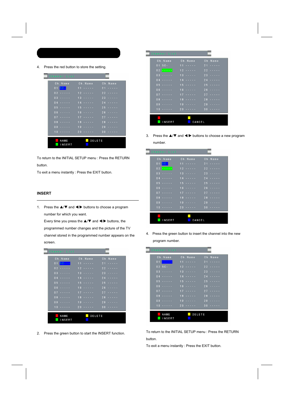 Osd (on-screen display) | Hitachi 26LD8000TA User Manual | Page 30 / 40