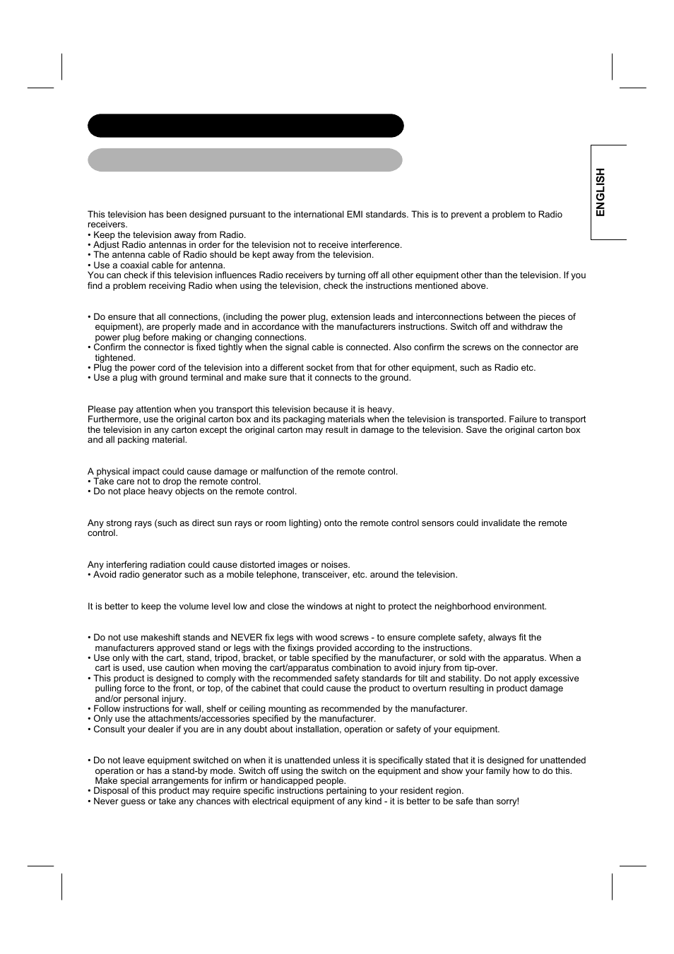 Safety instructions (continued), About the symbols (continued) | Hitachi 26LD8000TA User Manual | Page 7 / 40