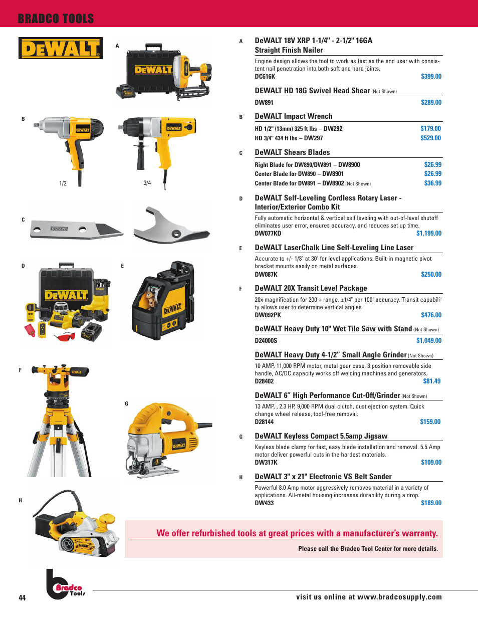 Bradco tools | Hitachi Driver Drill User Manual | Page 3 / 4