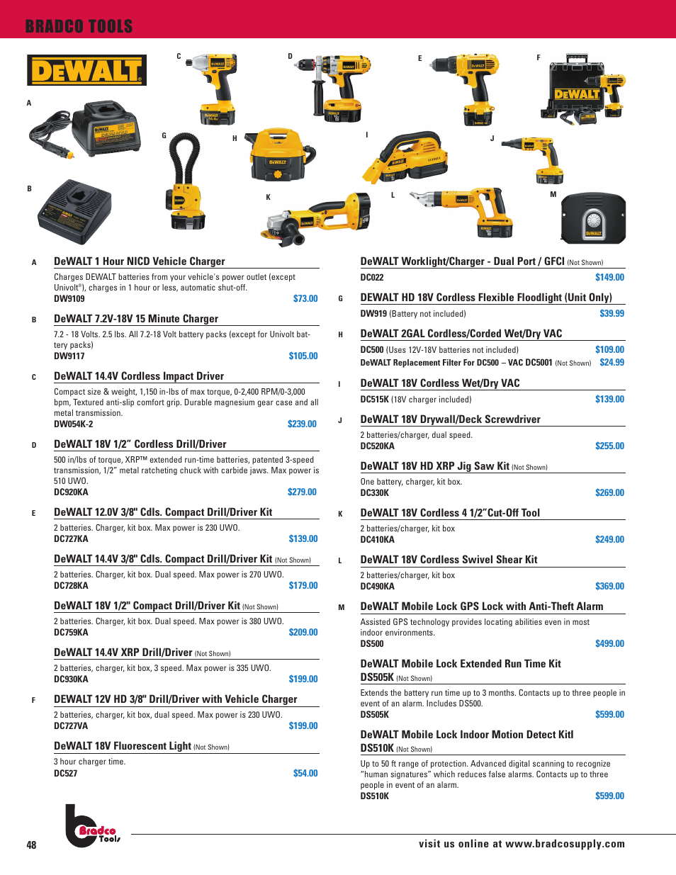 Bradco tools | Hitachi Driver Drill User Manual | Page 4 / 4