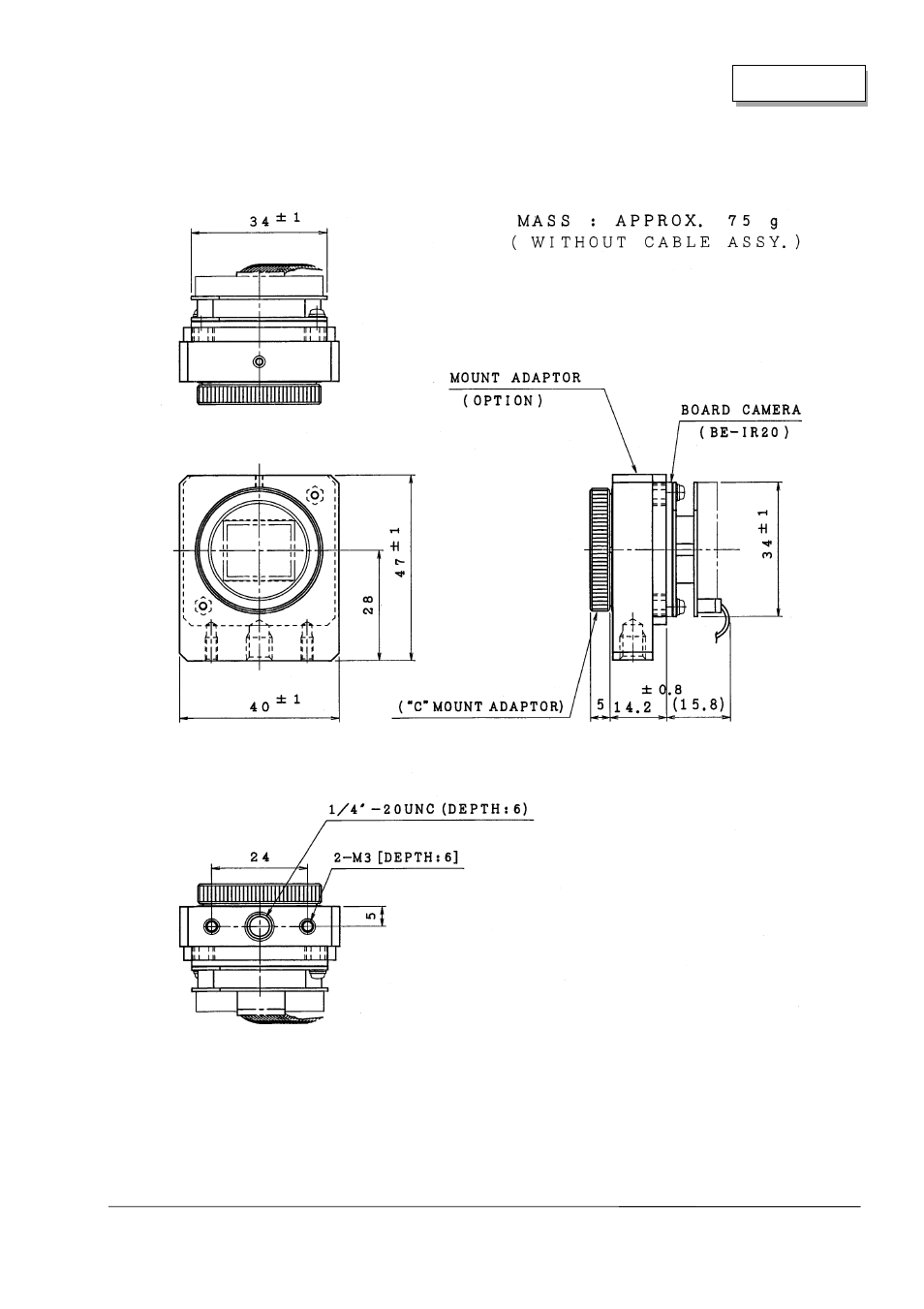 Hitachi Infrared B/W Camera Module BE-IR20 User Manual | Page 20 / 22