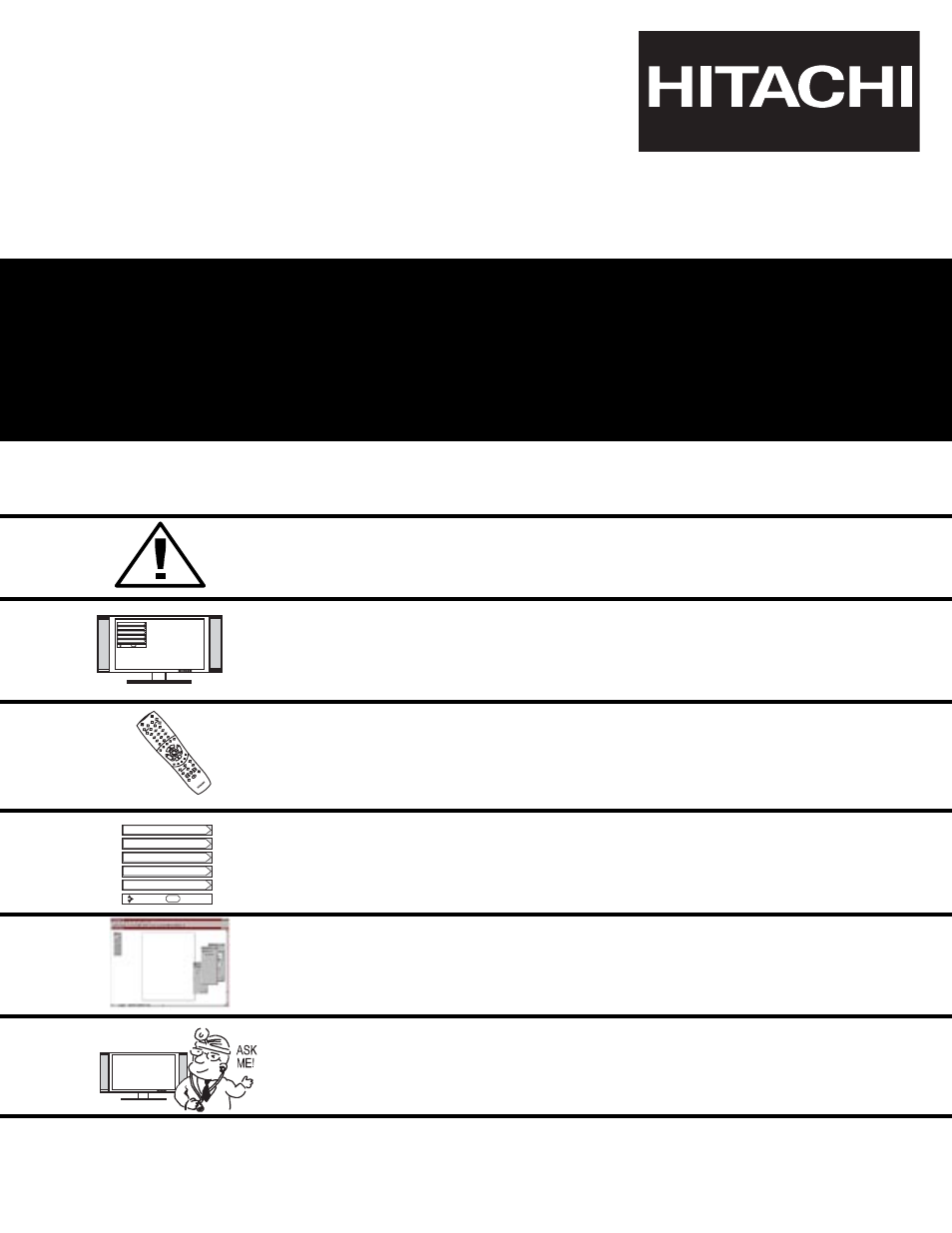 Hitachi 32HDT20 User Manual | 83 pages