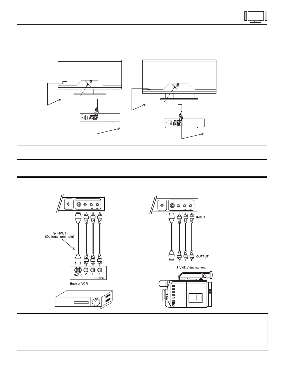 Connecting plasma display monitor to avc box, Connecting external video sources | Hitachi 32HDT20 User Manual | Page 12 / 83