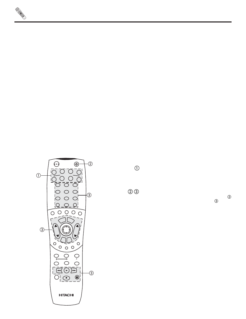 Remote, ባ, ቤ, ቢባ ቤ ቤ ቤ | Hitachi 32HDT20 User Manual | Page 23 / 83