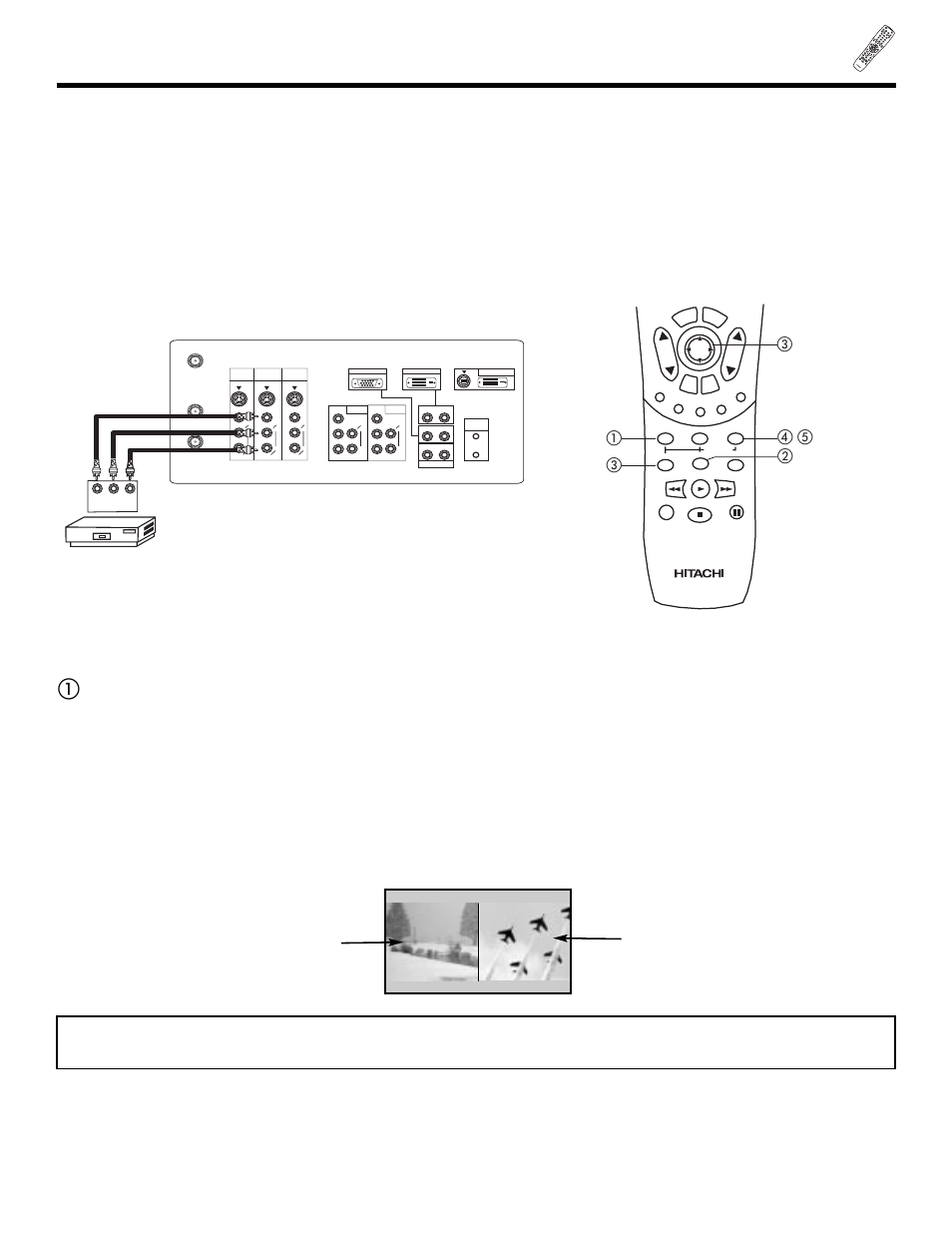 Picture-in-picture (pip), Main picture sub picture | Hitachi 32HDT20 User Manual | Page 30 / 83