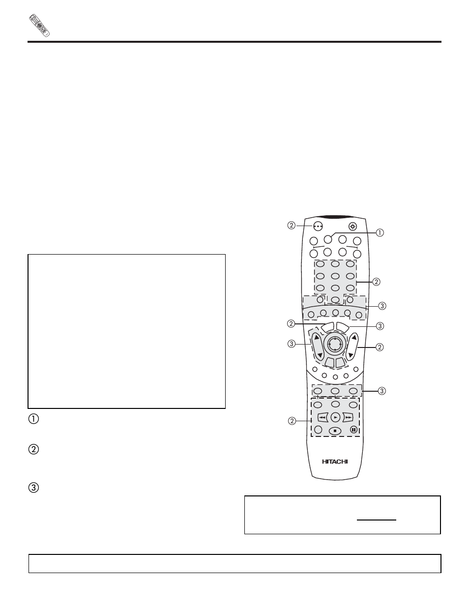 Using the remote to control vcr functions, My vcr code is | Hitachi 32HDT20 User Manual | Page 33 / 83