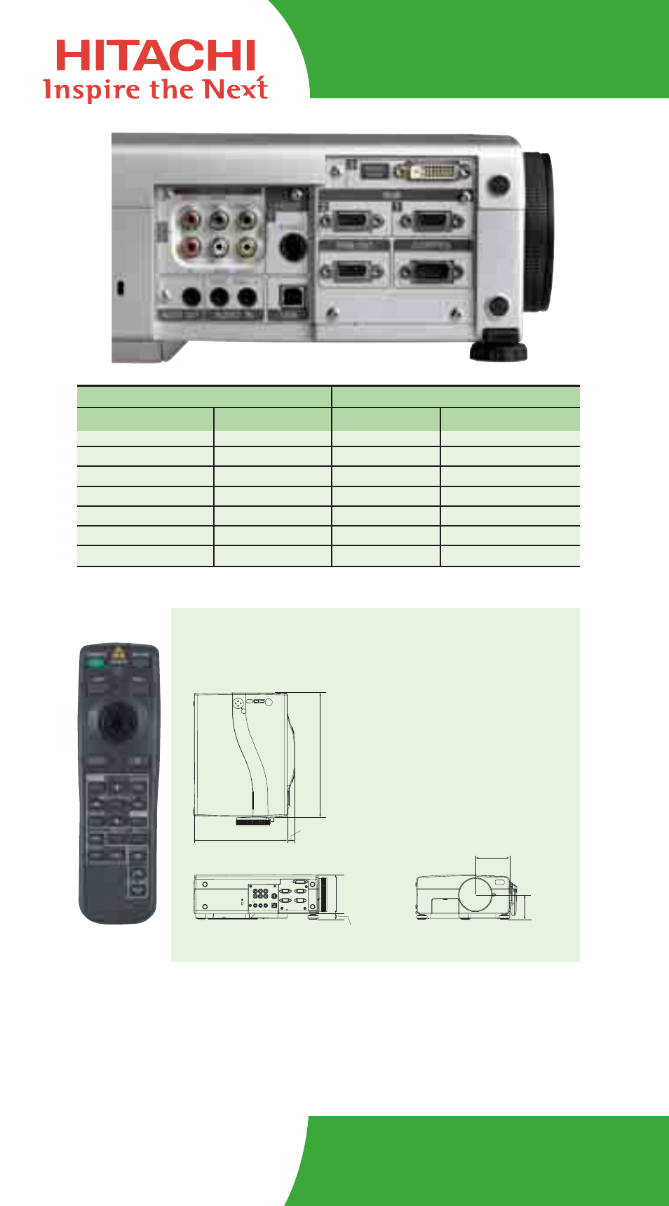 Cp-sx5600 series | Hitachi CP-SX5600 User Manual | Page 2 / 2