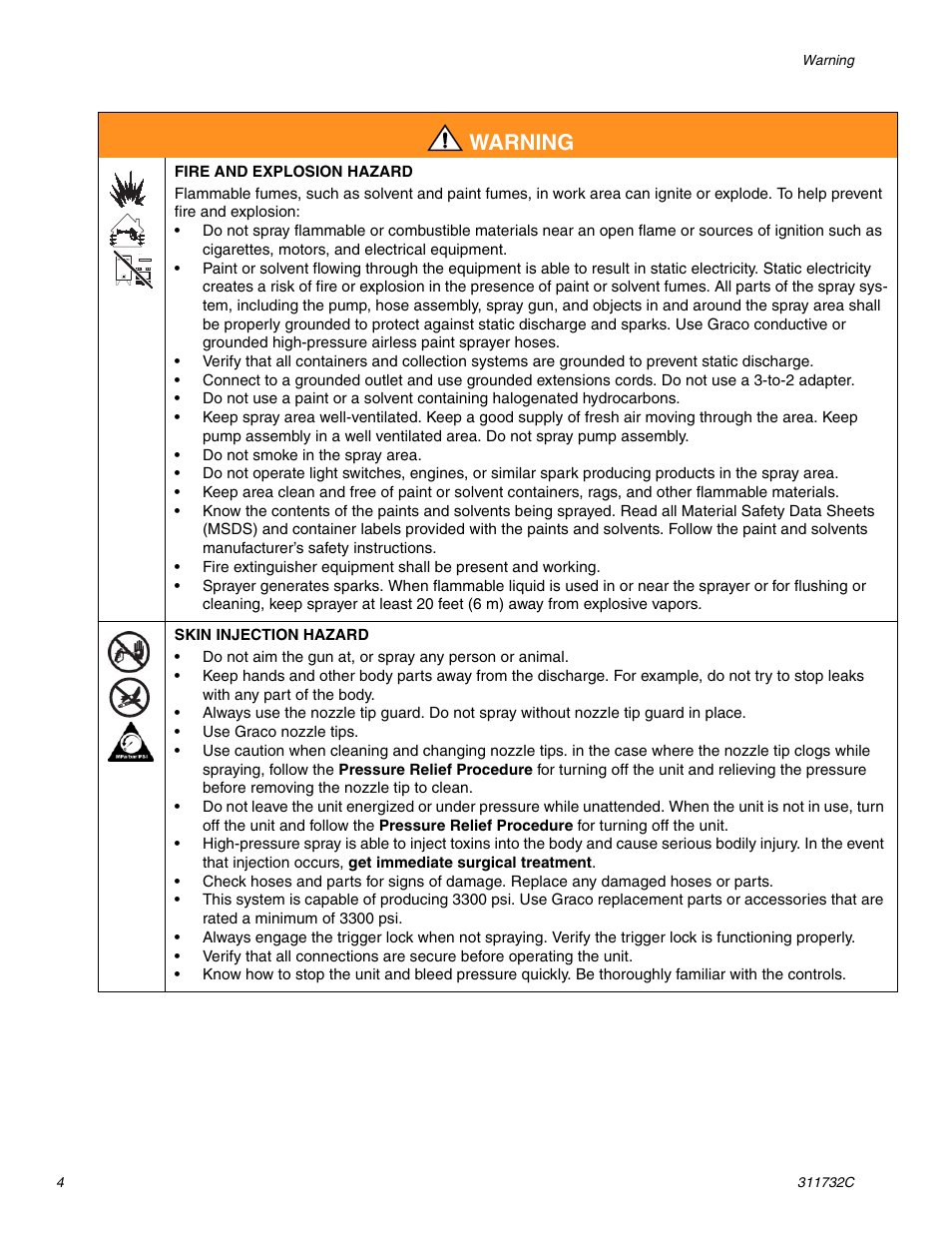 Warning | Hitachi 390 User Manual | Page 4 / 40