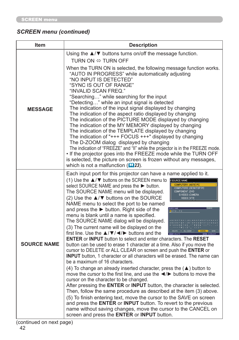 Hitachi CP-A52 User Manual | Page 42 / 71