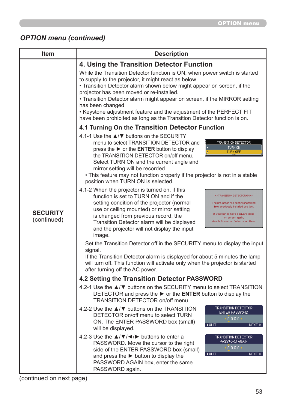 Hitachi CP-A52 User Manual | Page 53 / 71