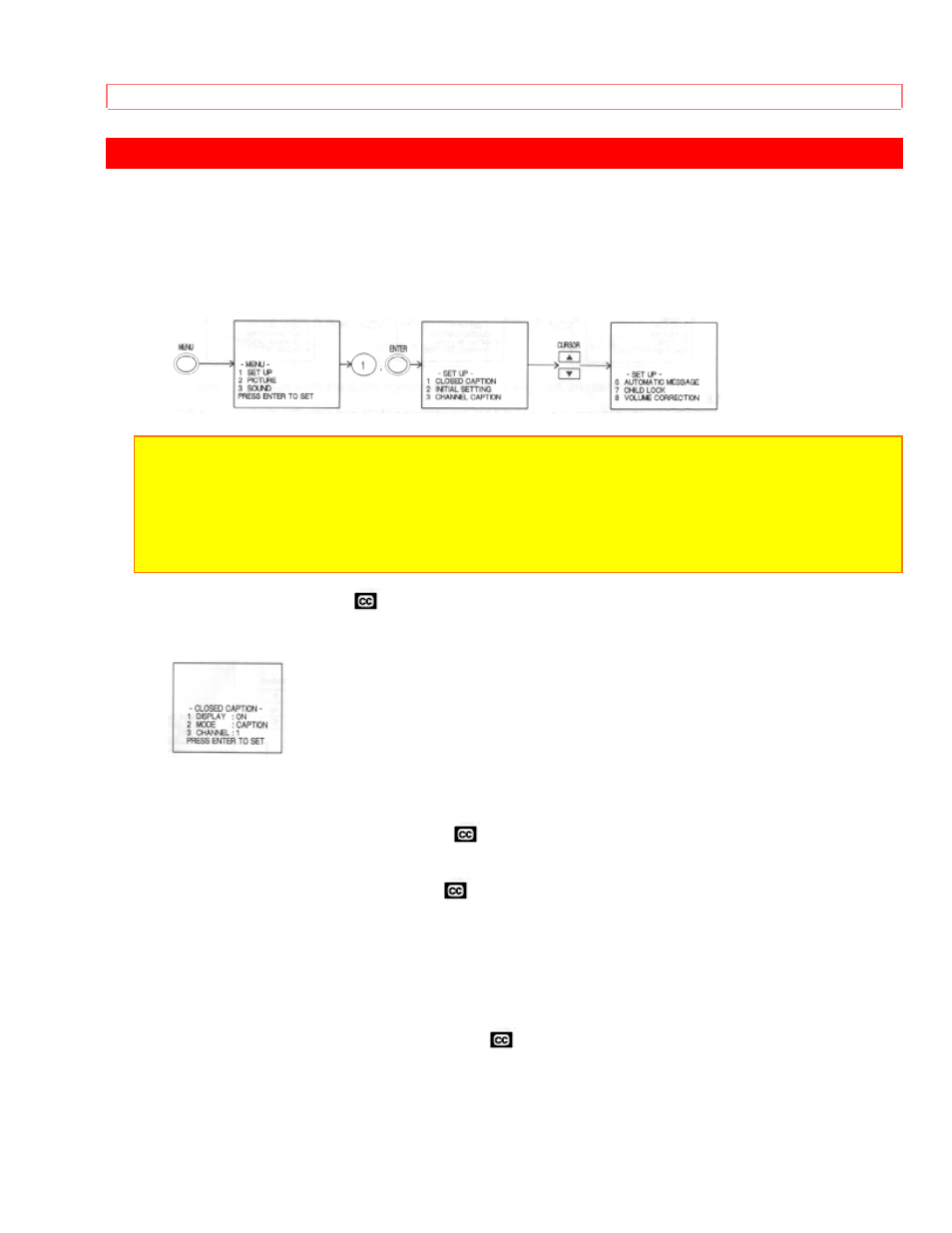 Set up- functions | Hitachi 31KX41K User Manual | Page 23 / 47