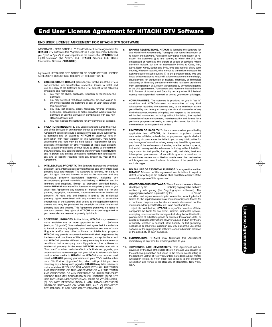 Hitachi P50H401 User Manual | Page 129 / 144