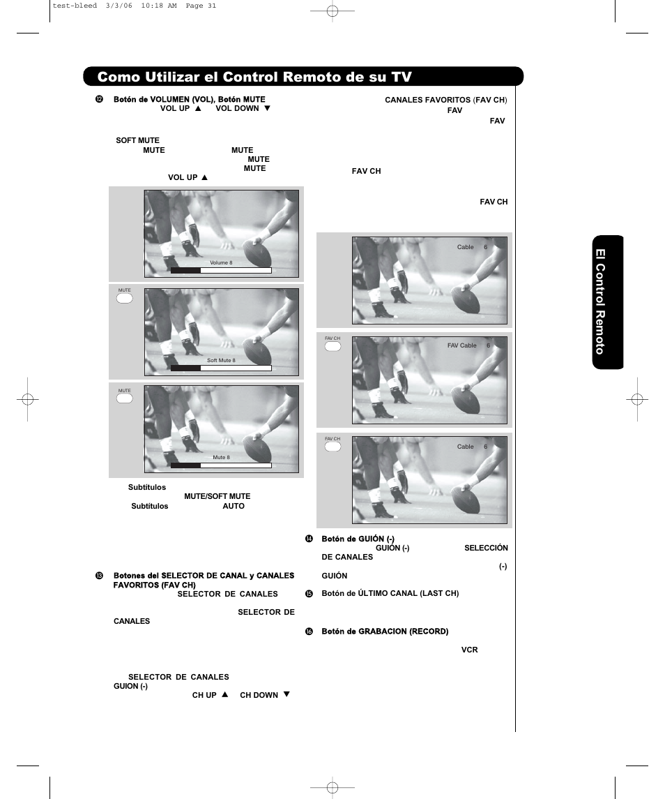 Como utilizar el control remoto de su tv, El cont ro l remoto | Hitachi P50H401 User Manual | Page 91 / 144