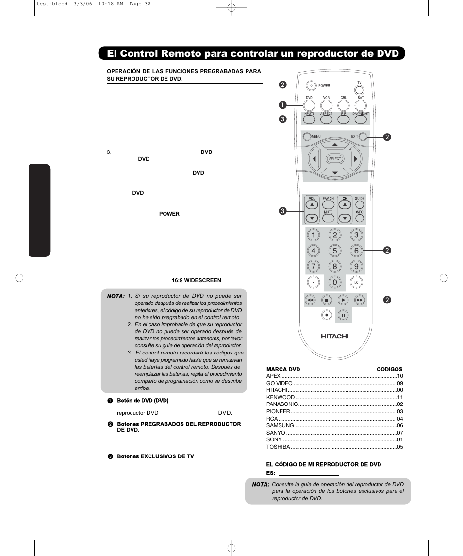 Hitachi P50H401 User Manual | Page 94 / 144