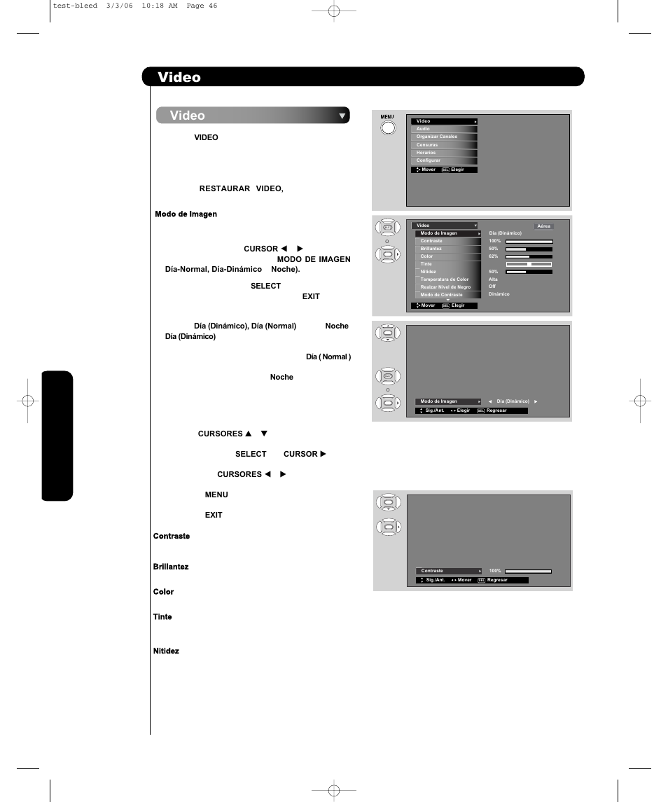 Video | Hitachi P50H401 User Manual | Page 98 / 144