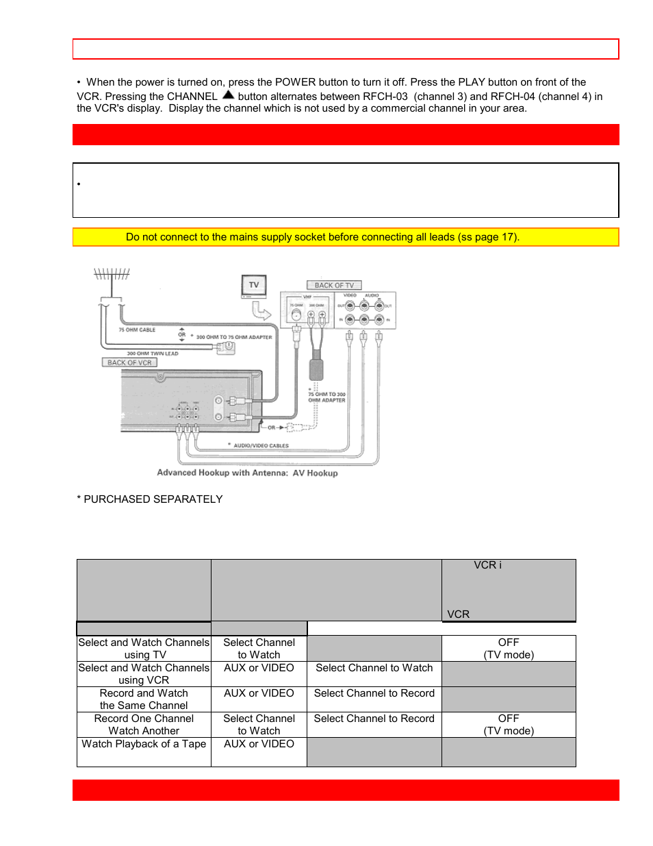 With this hookup | Hitachi VT-FX6407AS User Manual | Page 14 / 77