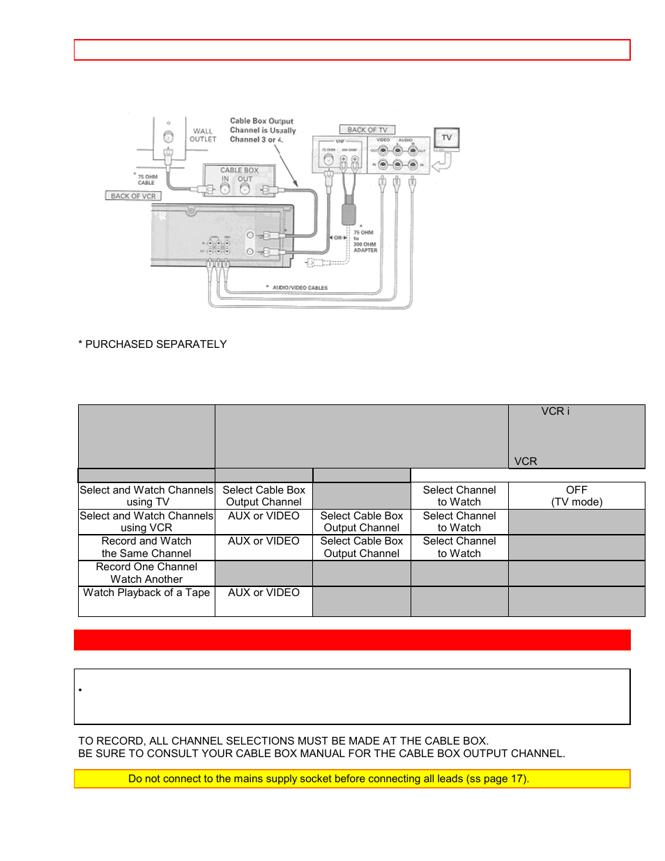 With this hookup | Hitachi VT-FX6407AS User Manual | Page 18 / 77