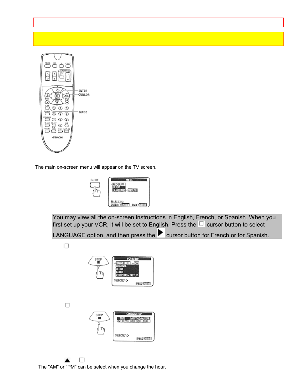 Hitachi VT-FX6407AS User Manual | Page 21 / 77