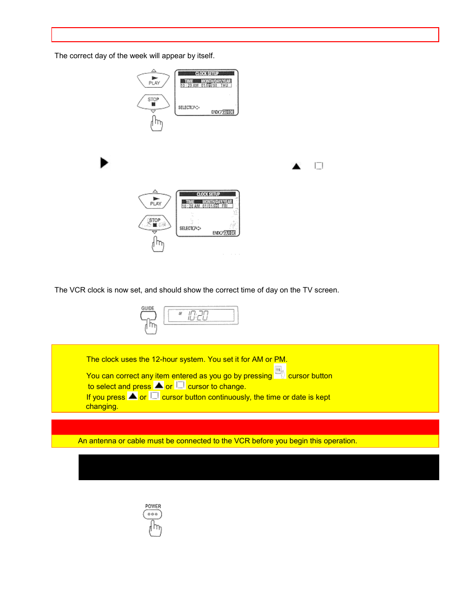 Pre-tuning the vcr tuner | Hitachi VT-FX6407AS User Manual | Page 23 / 77