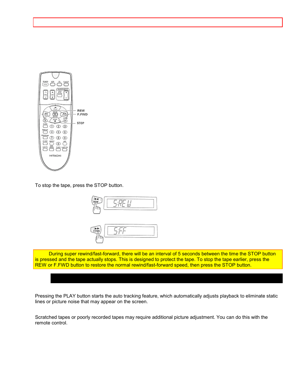 To remove noise from the picture | Hitachi VT-FX6407AS User Manual | Page 31 / 77