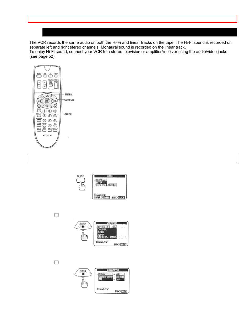 Hitachi VT-FX6407AS User Manual | Page 35 / 77