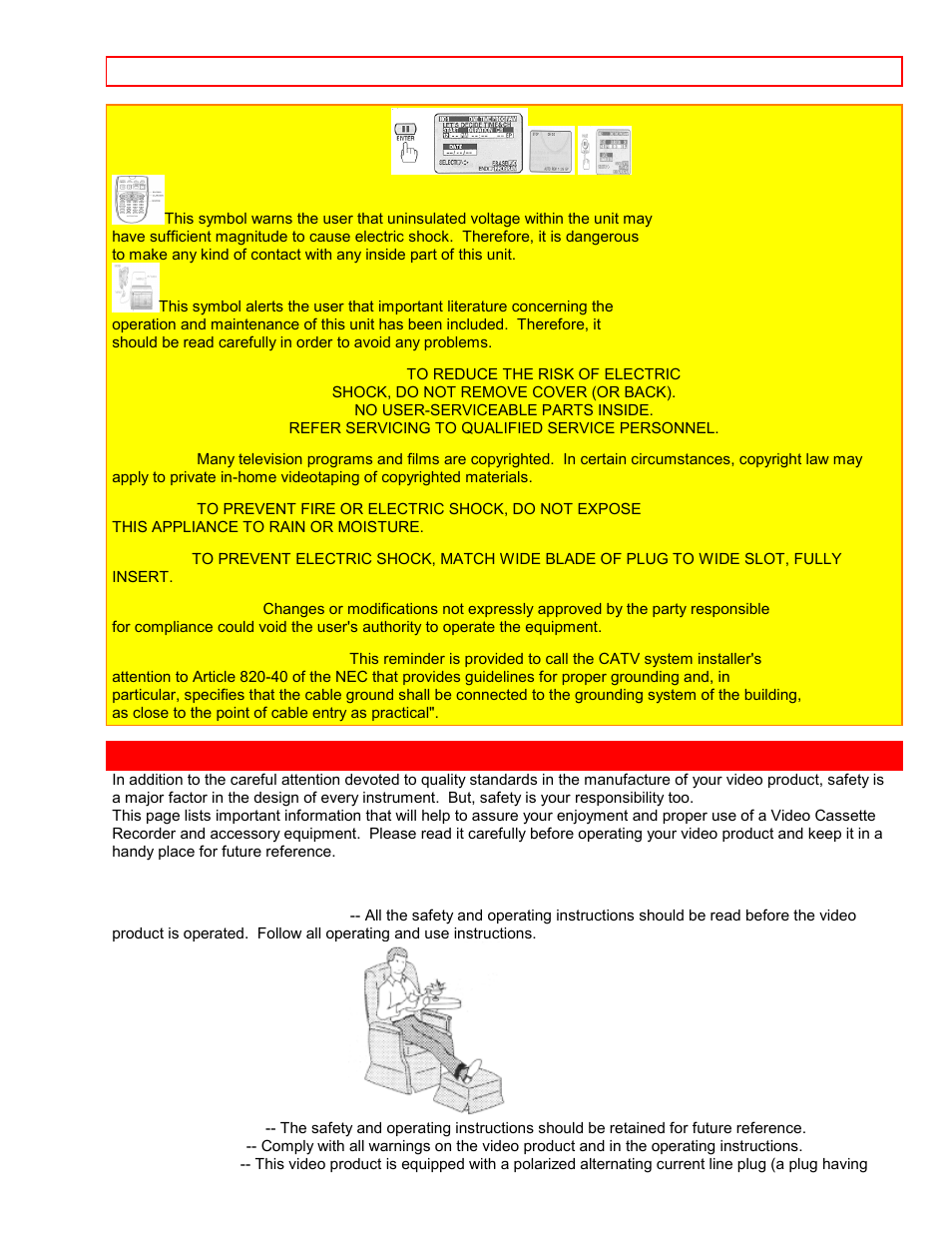 Important safeguards | Hitachi VT-FX6407AS User Manual | Page 4 / 77