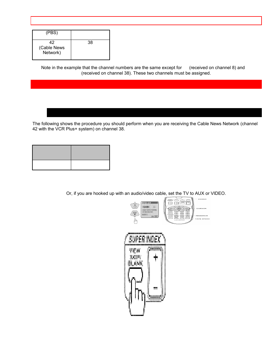 Easy delayed recording with the vcr plus+ system, Vcr plus+ setup - channel setup | Hitachi VT-FX6407AS User Manual | Page 59 / 77