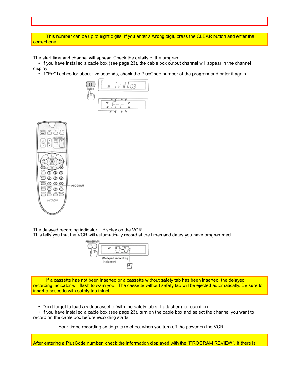 Hitachi VT-FX6407AS User Manual | Page 66 / 77