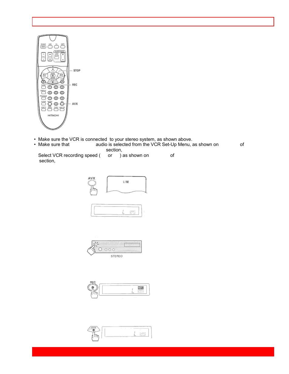 Copying tapes from a camcorder | Hitachi VT-FX6407AS User Manual | Page 70 / 77