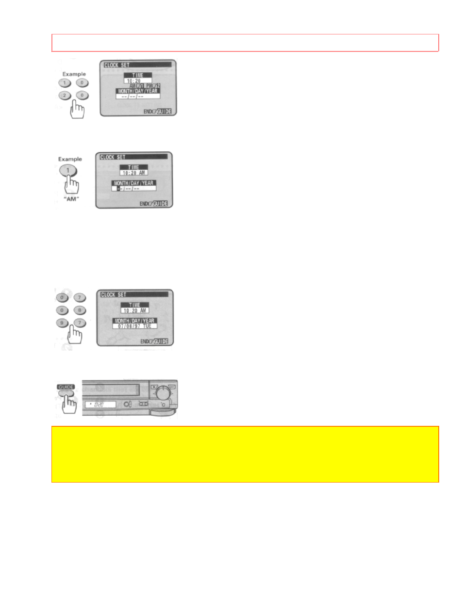 Setting the clock -manually | Hitachi VT-UX615A User Manual | Page 31 / 83