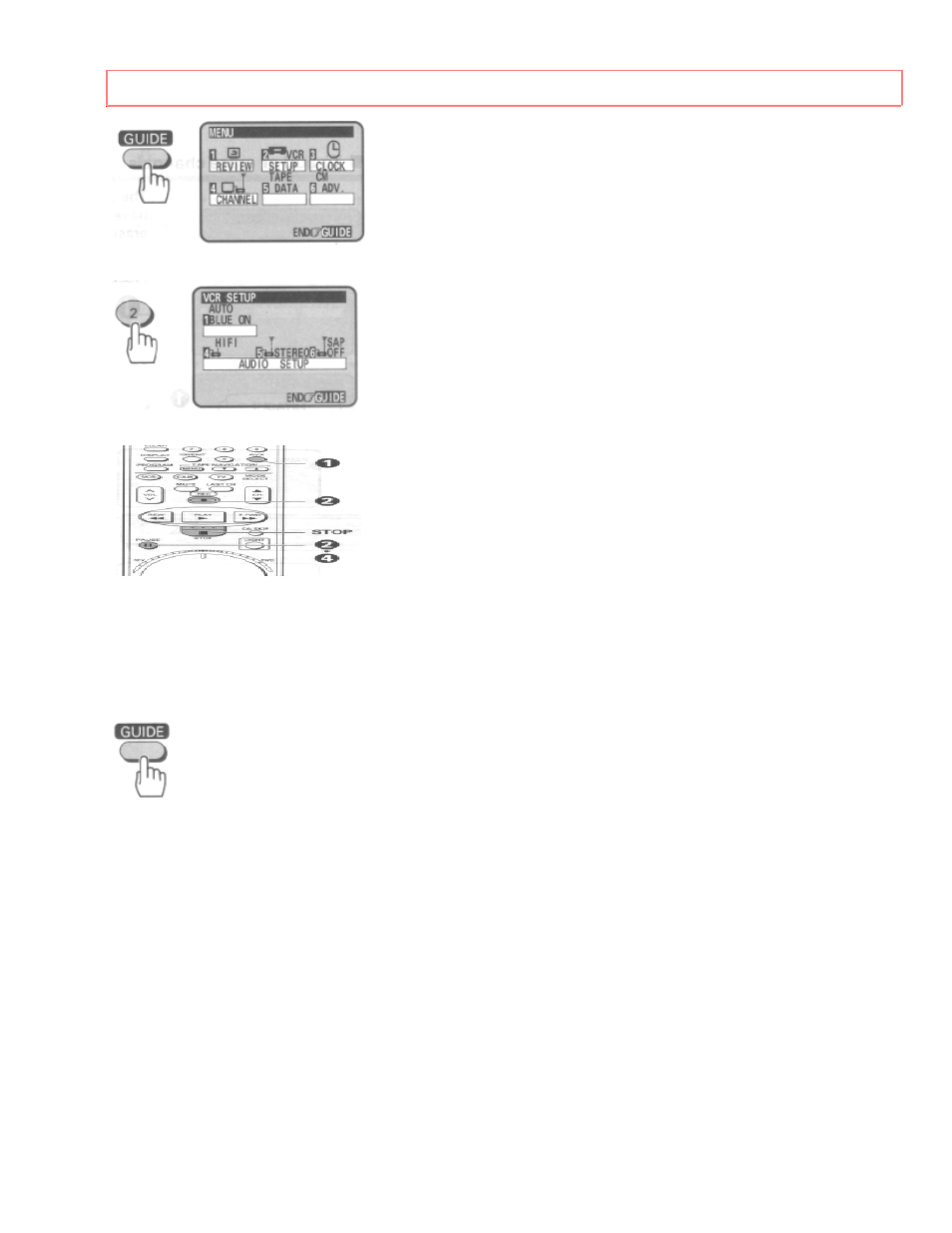 Pre-tuning the vcr tuner | Hitachi VT-UX615A User Manual | Page 35 / 83