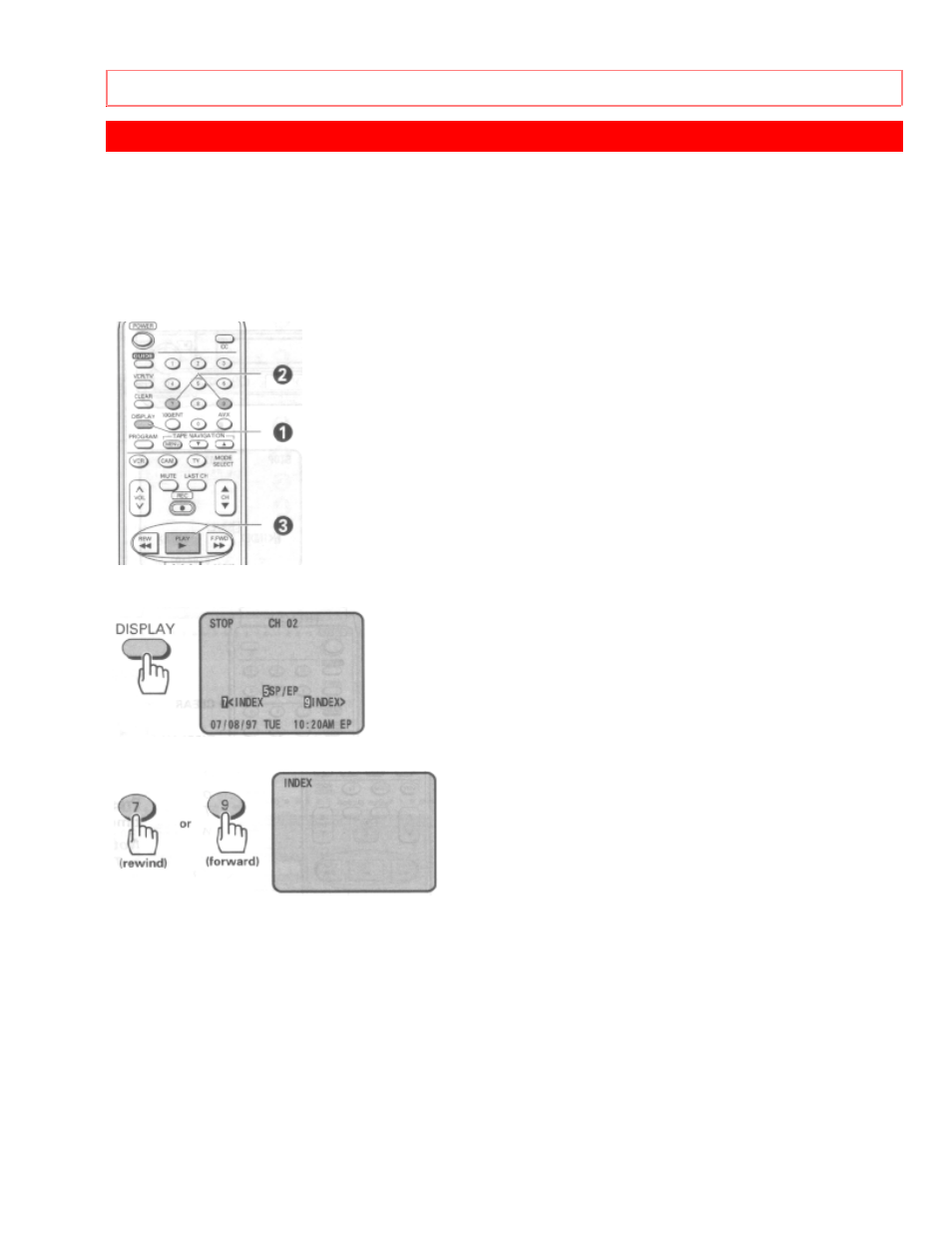 Using the "index" feature | Hitachi VT-UX615A User Manual | Page 48 / 83