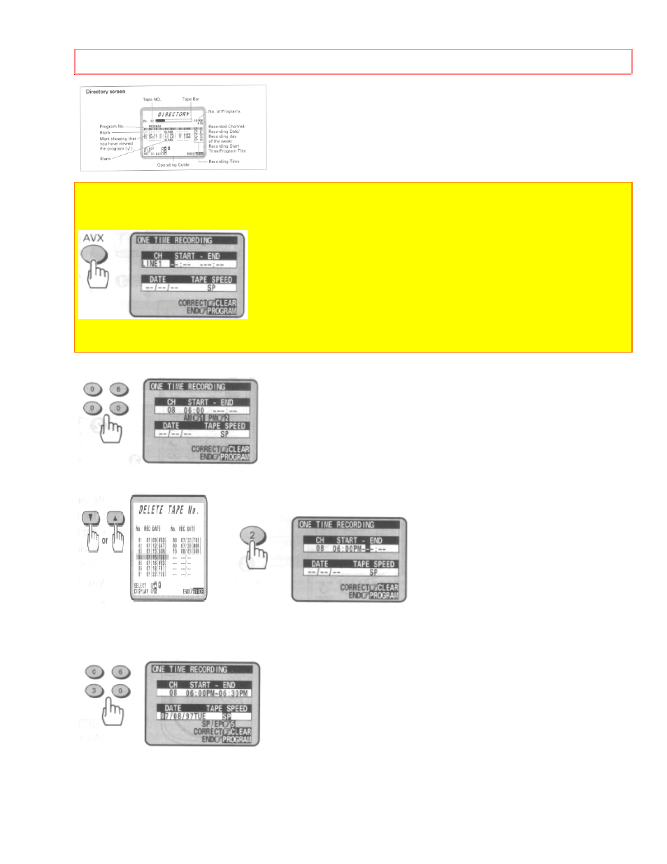 Delayed recording | Hitachi VT-UX615A User Manual | Page 63 / 83